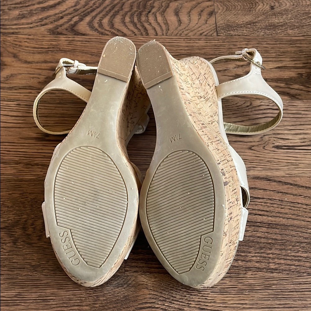 Guess Patent Wedge Sandals - Picture 7 of 9